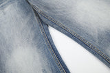 DAXUEN light blue distressed wide-leg jeans
