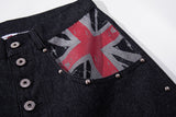 DAXUEN faded light blue polka dot denim shirt