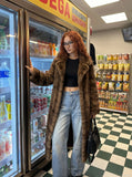 DAXUEN Light blue loose-fitting wide-leg cargo jeans — model photo