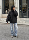 DAXUEN Light blue wide-leg denim jeans — model photo