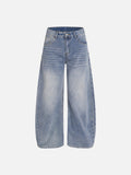 DAXUEN Light blue wide-leg denim jeans