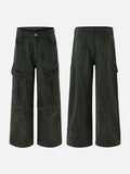 DAXUEN faded olive wide-leg cargo pants