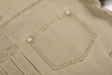 DAXUEN faded olive workwear denim jacket