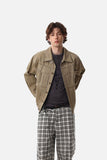 DAXUEN faded olive workwear denim jacket