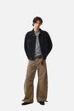 DAXUEN faded olive workwear denim jacket