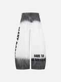 DAXUEN faded ombre wide-leg denim pants