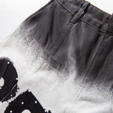 DAXUEN faded ombre wide-leg denim pants