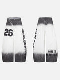 DAXUEN faded ombre wide-leg denim pants