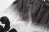 DAXUEN faded ombre wide-leg denim pants