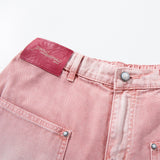 DAXUEN faded pink wide-leg pants with pockets
