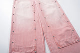 DAXUEN faded pink wide-leg pants with pockets