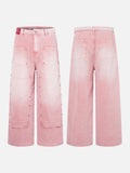 DAXUEN faded pink wide-leg pants with pockets