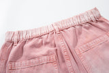 DAXUEN faded pink wide-leg pants with pockets