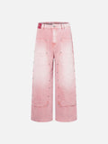 DAXUEN faded pink wide-leg pants with pockets