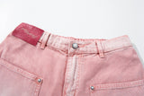 DAXUEN faded pink wide-leg pants with pockets