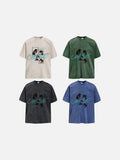 DAXUEN faded oversized pixelated graphic tee