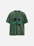DAXUEN faded oversized pixelated graphic tee