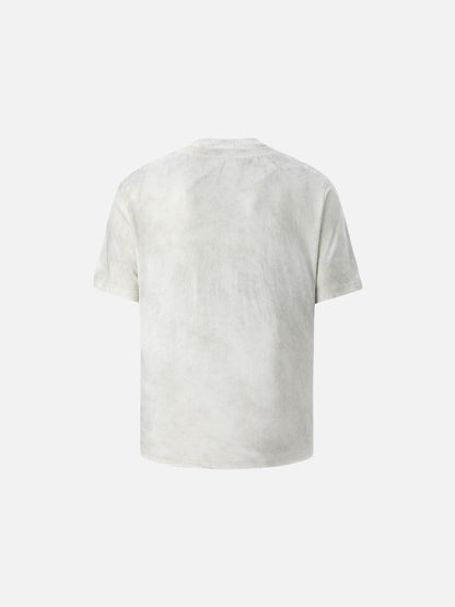 DAXUEN Faded text graphic short-sleeved T-shirt