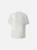 DAXUEN Faded text graphic short-sleeved T-shirt