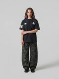 DAXUEN Faded Unicorn Crew Neck T-Shirt | DAXUEN — model photo