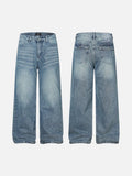 DAXUEN Faded wide-leg denim jeans