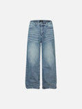 DAXUEN Faded wide-leg denim jeans