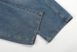 DAXUEN light blue faded wide-leg denim jeans