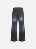 DAXUEN Faded wide-leg jeans in washed denim finishes