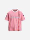 Faded Winged Graphic Retro Sports Tee