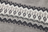Fair Isle Pattern Knitted Crew Neck Sweater