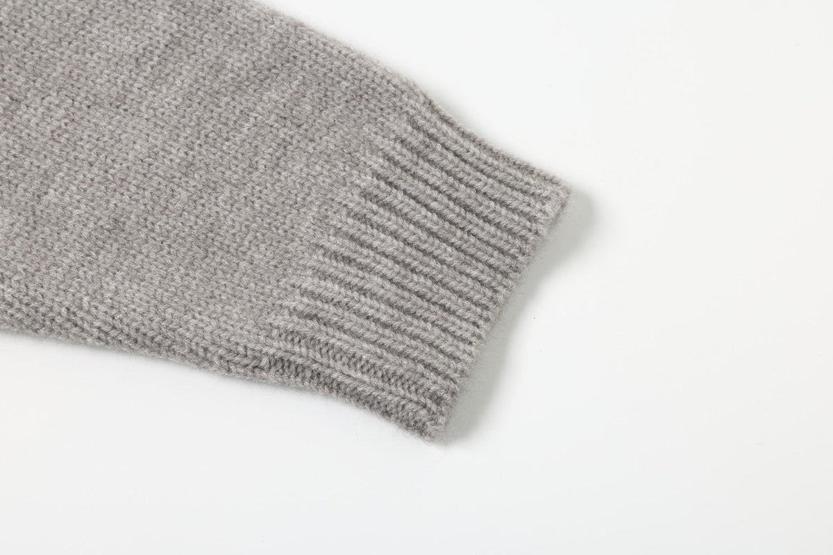 Fair Isle Pattern Knitted Crew Neck Sweater
