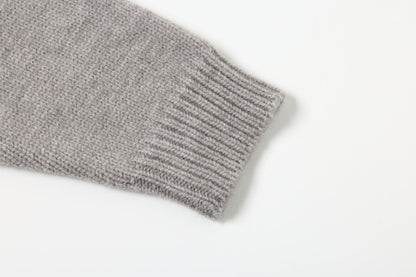 Fair Isle Pattern Knitted Crew Neck Sweater