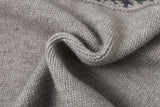Fair Isle Pattern Knitted Crew Neck Sweater
