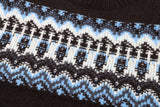 Fair Isle Pattern Knitted Crew Neck Sweater
