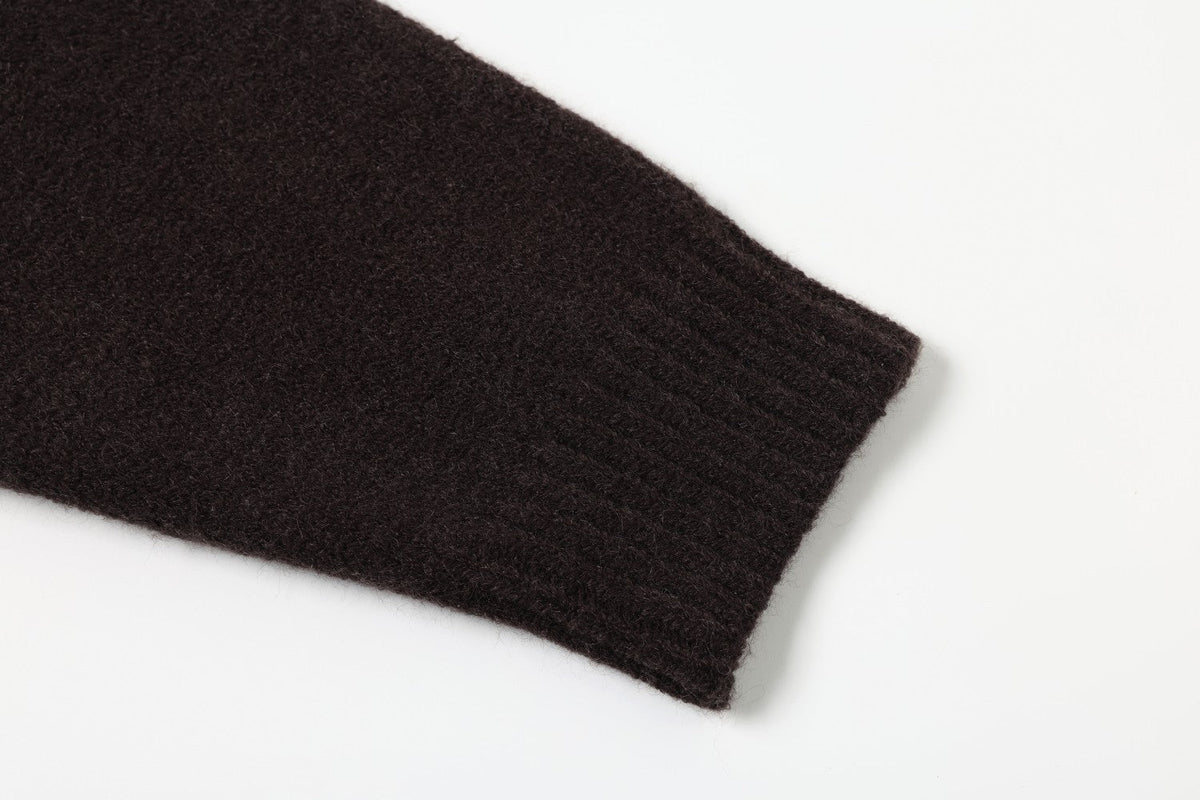Fair Isle Pattern Knitted Crew Neck Sweater