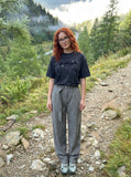 DAXUEN Loose fit short-sleeved crew neck T-shirt — model photo
