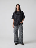 DAXUEN Loose fit short-sleeved crew neck T-shirt — model photo