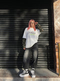 Camouflage Layered Faux T-Shirt