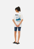 DAXUEN Oversized Mountain Landscape Tee