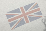 DAXUEN light grey oversized flag long sleeve top