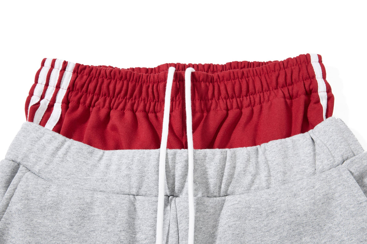 Flame-Embroidered Wide-Leg Sweatpants
