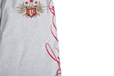 Flame-Embroidered Wide-Leg Sweatpants