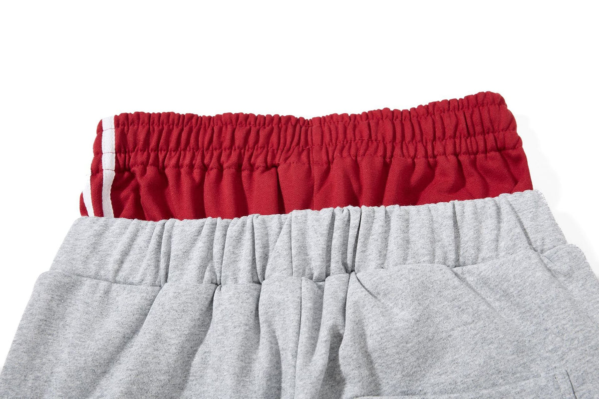 Flame-Embroidered Wide-Leg Sweatpants