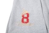 Flame-Embroidered Wide-Leg Sweatpants
