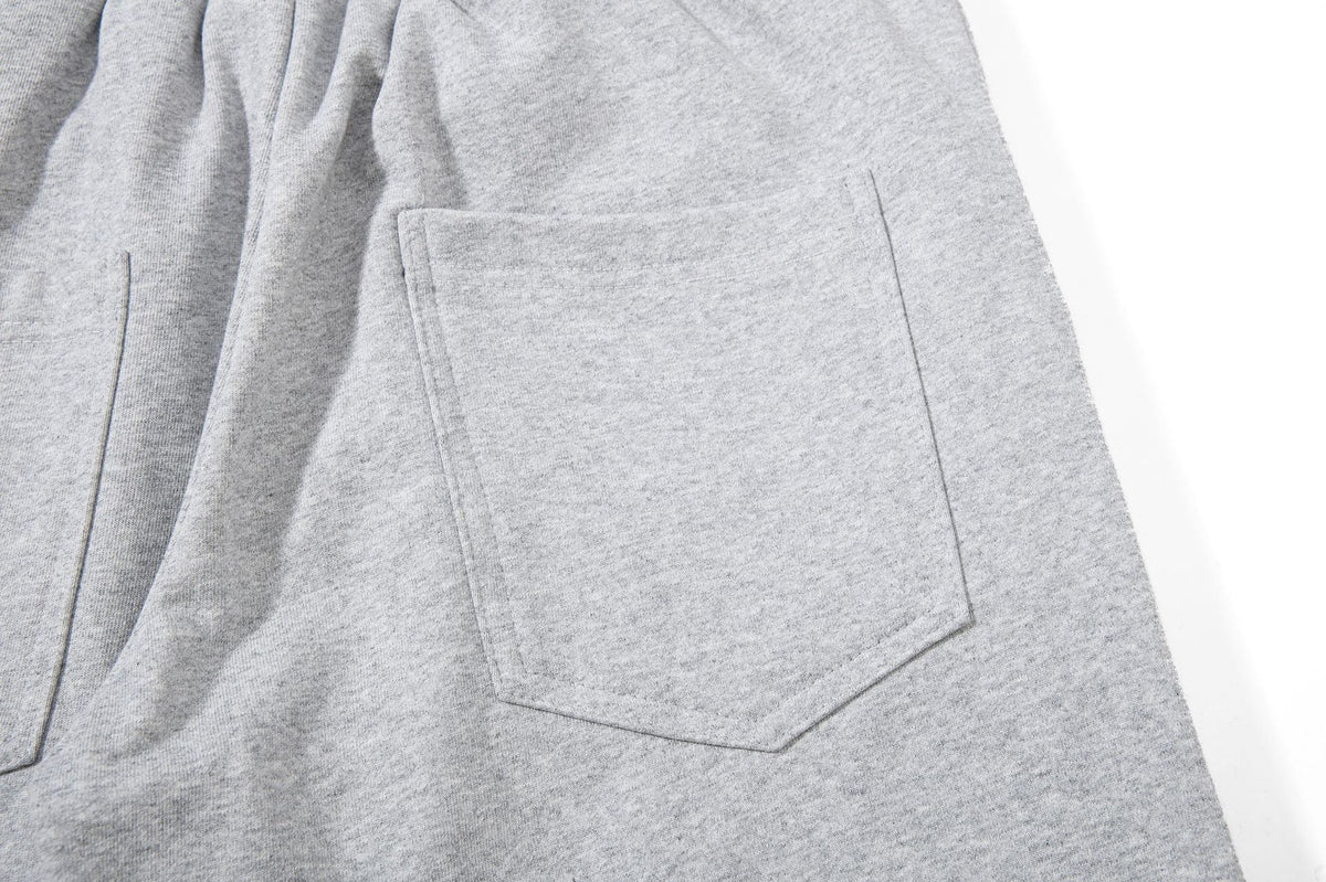 Flame-Embroidered Wide-Leg Sweatpants