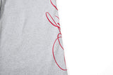 Flame-Embroidered Wide-Leg Sweatpants