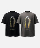 DAXUEN Flame graphic oversized t-shirt