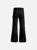 DAXUEN Solid black flared cargo pants