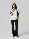 DAXUEN black relaxed fit flared pants — model photo