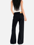 DAXUEN black and white flared denim jeans